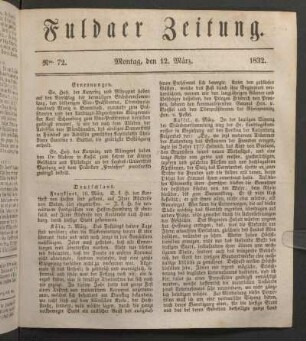 Montag, den 12. März. 1832