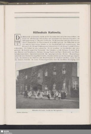 Hilfsschule Kattowitz