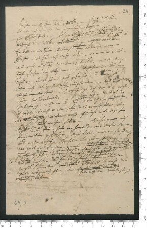Prosaskizze eines Gesprächs über Chamissos Weltreise, Beschreibung der Typha latifolia, geometr. Figuren, frz. Briefentwurf an Unbekannt