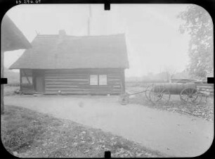 Lübbenau-Lehde, Dorfstraße 3. Freilandmuseum. Ausgedingehaus (Altenteil). Eingangsfront
