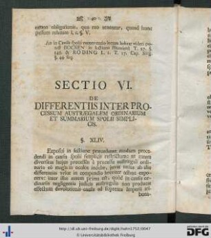 Sectio VI.