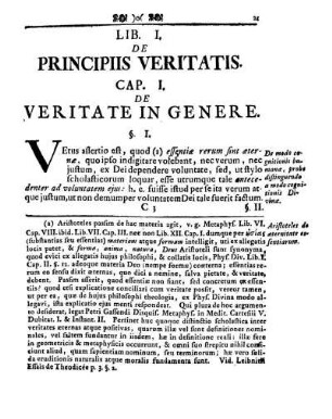 Lib. I. De Principiis Veritatis