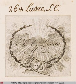 Exlibris des Samuel Christian Lucae