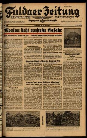 Ausgabe vom Donnerstag, den 16. Juli 1942.