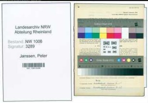 Entnazifizierung Peter Janssen , geb. 07.05.1884 (Baecker)