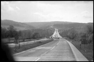 Hedemünden: Autobahn Strecke über die Werra bei Hedemünden [mit Baustelle]