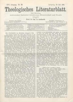 337-340 Die Publizistik im Zeitalter Gregor's VII.