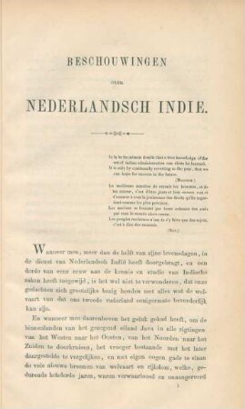 Beschouwingen over Nederlandsch Indie