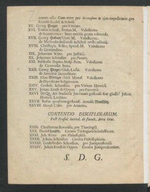 Contentio Disciplinarum.