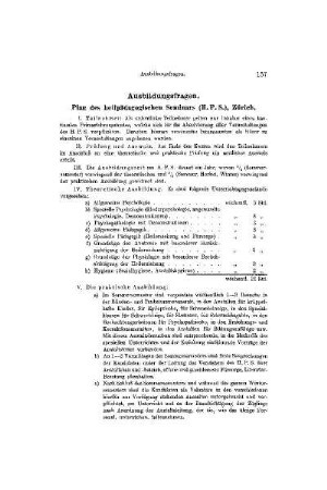 Ausbildungsfragen