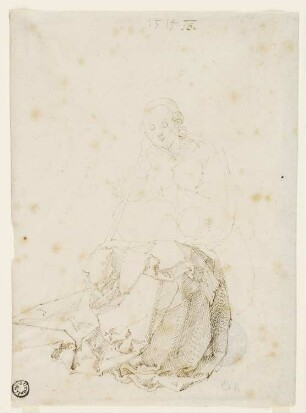 Sitzende Maria mit dem Christuskind