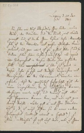 Brief an Charles Edward Horsley : 20.01.1847