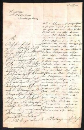 Handschriftlicher Brief von Kieser