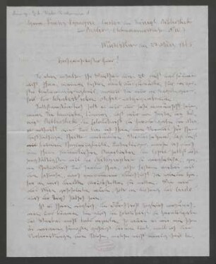 Brief an Franz Espagne : 23.03.1865