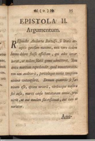 Epistola II.