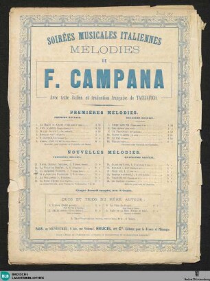 La première violette : arietta; No. 1. baryton ou contralto