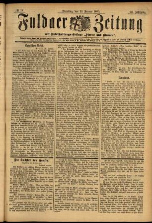 Ausgabe vom Dienstag, den 22. Januar 1895.