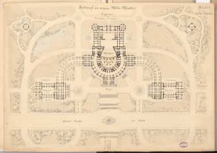Volkstheater Schinkelwettbewerb 1892: Lageplan