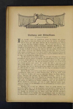 Vorhang und Aktschluss