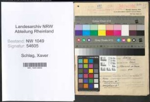 Entnazifizierung Xaver Schlag , geb. 17.02.1894 (Ingenieur)
