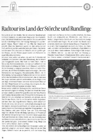 Radtour ins Land der Störche und Rundlinge