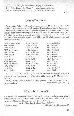 Bitte helfen sie uns!