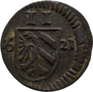 Münze, 2 Pfennig, 1621