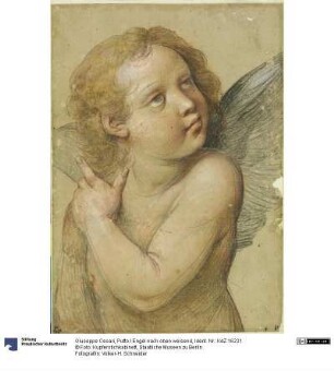 Putto / Engel nach oben weisend