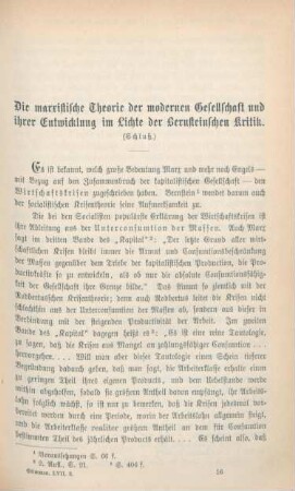 225-247 Die marxistische Theorie der modernen Gesellschaft und ihrer Entwicklung im Lichte der Bernsteinschen Kritik : Schluß