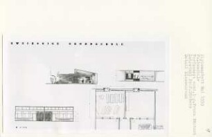 Zweizügige Grundschule (Diplomarbeit bei Kurt Dübbers): Klassenraum, Detail 1:50