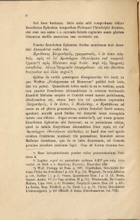 Quaestiones Zenodoteae : Diss. inaug. philol.