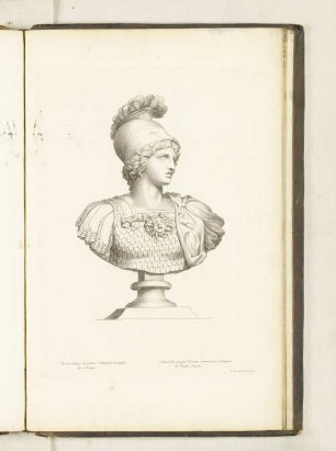 Buste antique de marbre d'Alexandre le Grand. Au Louvre.