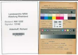 Entnazifizierung Richard Aldenhoff , geb. 21.11.1902 (Buchhalter)