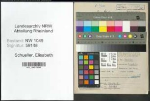 Entnazifizierung Elisabeth Schueller , geb. 12.06.1913 (Lehrerin)