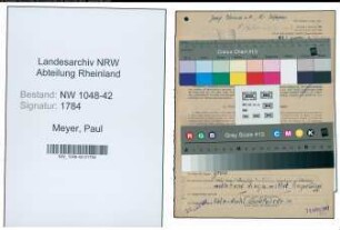 Entnazifizierung Paul Meyer , geb. 25.02.1904 (Schreiner)