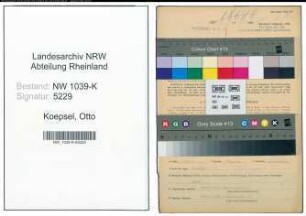 Entnazifizierung Otto Koepsel , geb. 08.05.1921 (Maurer)