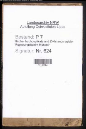 Kirchenbuchduplikate der katholischen Gemeinde St. Lambertus in Ascheberg (T 1832-1874). (Gemeinde: Ascheberg, kath. Gemeinde)