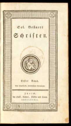 Bd. 1: Sal. Geßners Schriften