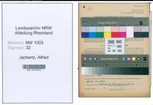 Entnazifizierung Alfred Jachertz , geb. 02.07.1905 (Gaertner)