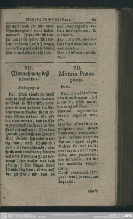 VII. Vermahnung deß Lehrmeisters