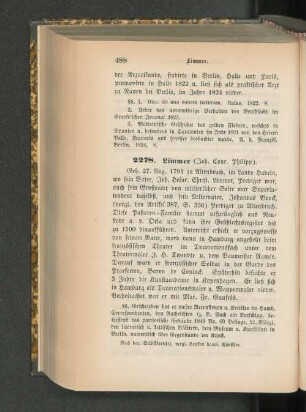 2278. Limmer (Joh. Conr. Philipp).