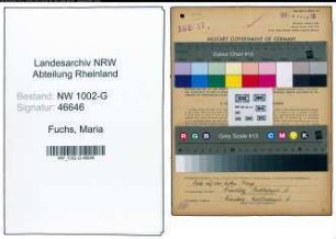 Entnazifizierung Maria Fuchs, geb. 28.07.1901 (Friseuse)