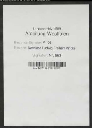 Reisetagebuch Louise Vinckes über ihre Reise über Hannover nach Berlin