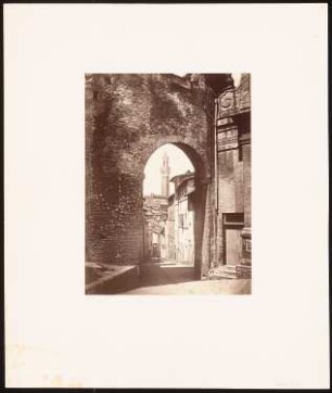 Siena: Straßenansicht (aus: sog. »Koch-Mappe«)