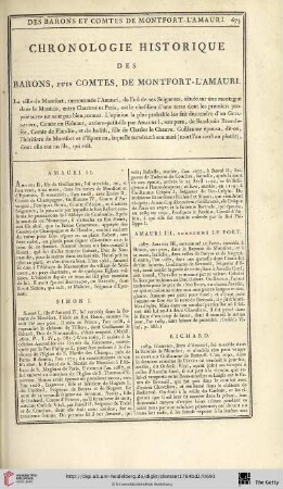 Chronologie historique des barons, puis comtes, de Montfort-l’Amauri