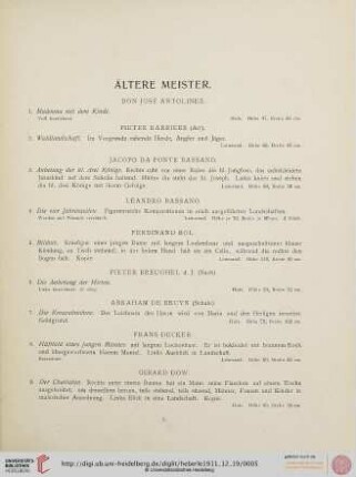 Ältere Meister (Nr. 1-84)