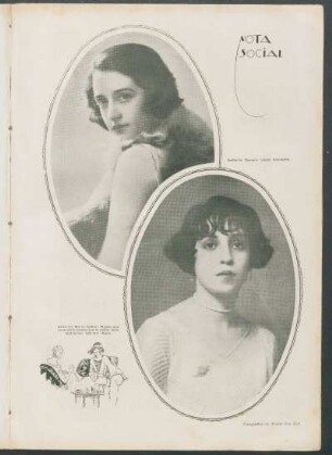Nota social. - Señorita Susana López Saavedra [y] Señorita María Esther Massa