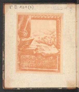 Exlibris "Aus der Bücherei des geh. Sanitätsrats Dr. Just. Schneider"