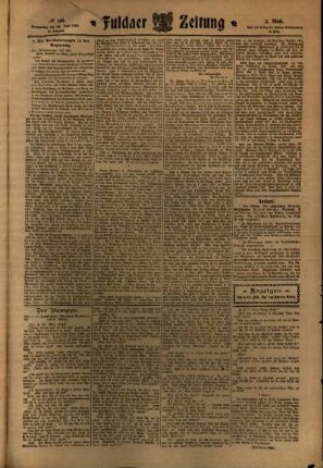 Zweite Ausgabe vom Donnerstag, den 30. Juni 1910.
