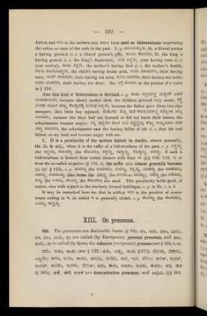 XIII. On pronouns